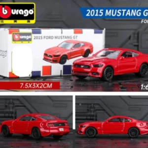 Bburago 1/64 2015 FORD MUSTANG GT ( RED)