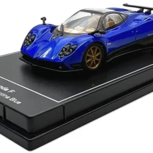 Postercars Pagani Zonda F (Argentina Blue) from the Hypercar League Collection, presented in a 1:64 scale.