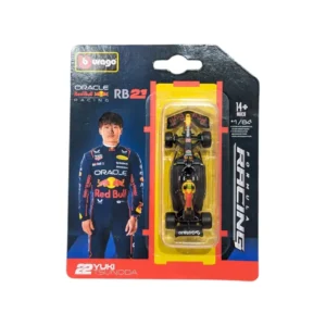 Bburago 1:64 scale die-cast model of the 2025 Red Bull Racing RB21 car, driven by Yuki Tsunoda (#22).