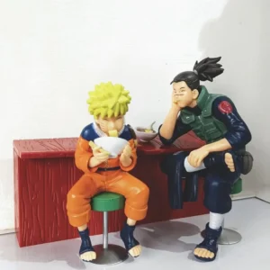 Figures - Uzumaki Naruto and iruka umino  Ramen eating figures  set