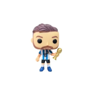 Lionel Messi Funko Pop! vinyl figure, specifically from the "Gold Edition".