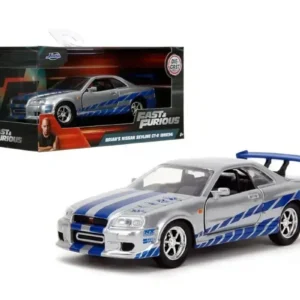 Brian's 2002 Nissan Skyline GT-R (R34) 1:32 scale diecast - Jada Toys.