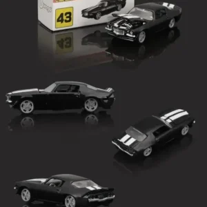 Chevrolet Camaro Z/28 1971 Escala 1:64 1/64 Bburago Coleccio Color Negro