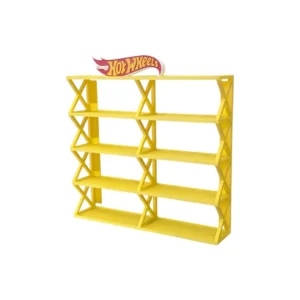 Zigzag 1:64 scale cars 3d stand (cars not included) Yellow