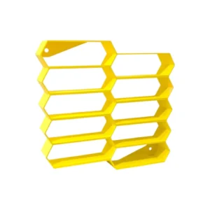 1:64 scale cars 3d attached stand (cars not included) Yellow