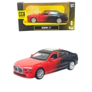 BMW i7 CCA 1:36 scale Multicolour (red & black)