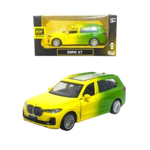 BMW X7 CCA 1:36 scale Multicolour (Yellow & Green)