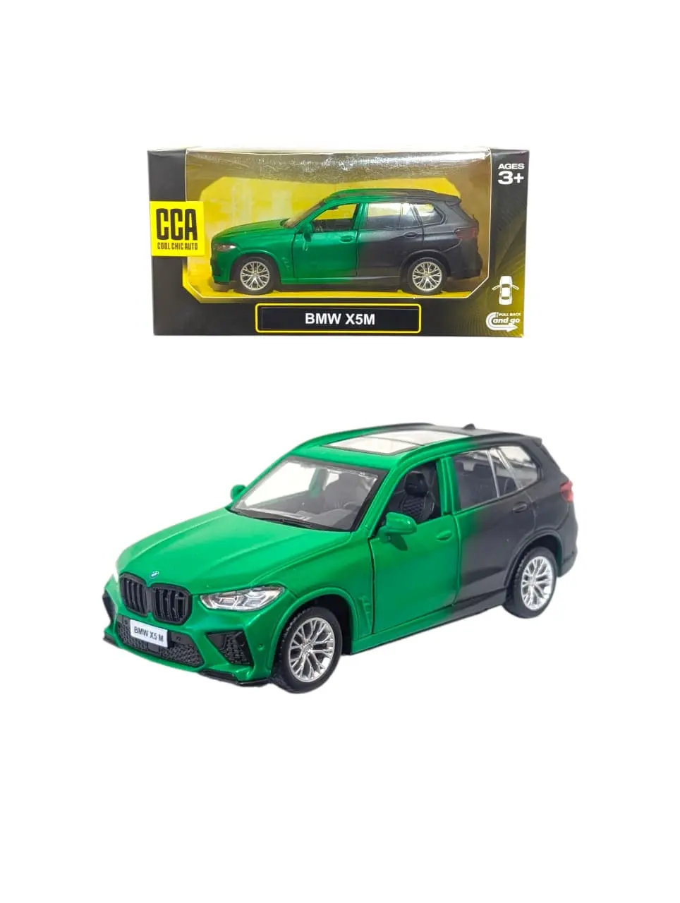 BMW X7 CCA 1:36 scale Multicolour (Green & Black)